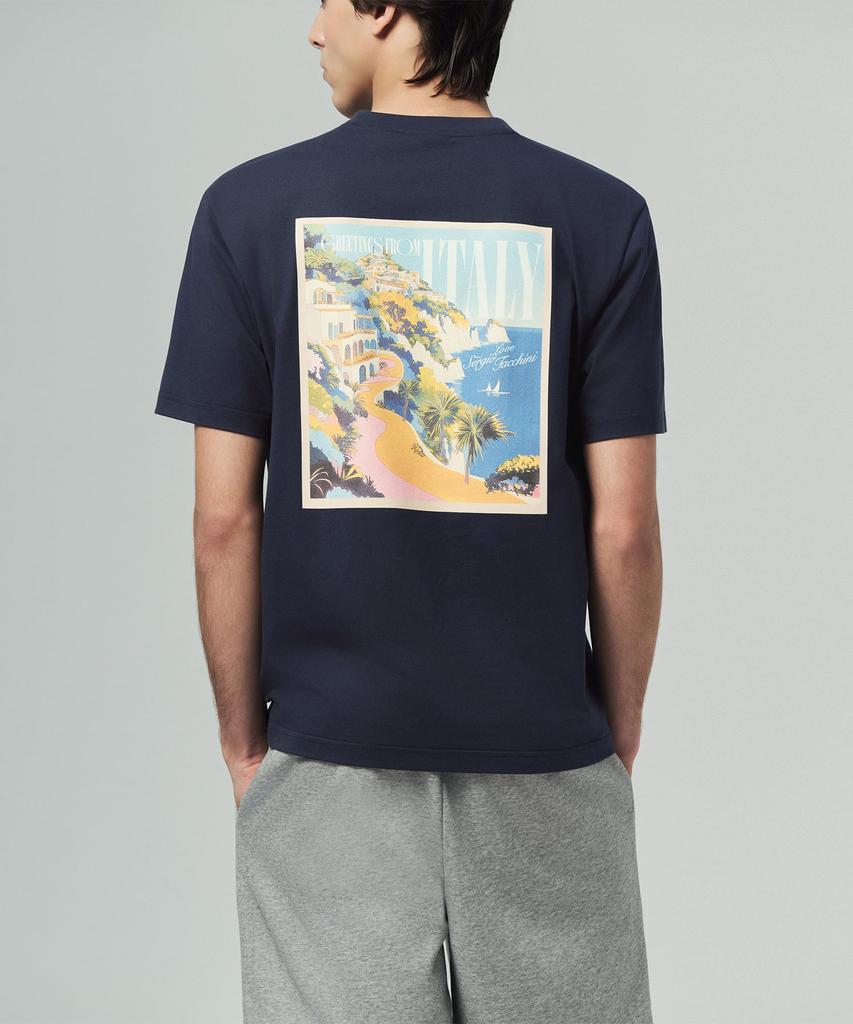SERGIO TACCHINI M Cool Match Costa Graphic Short Sleeve T-Shirt (Navy)