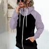 Women's High Neck Hooded Loose Jacket