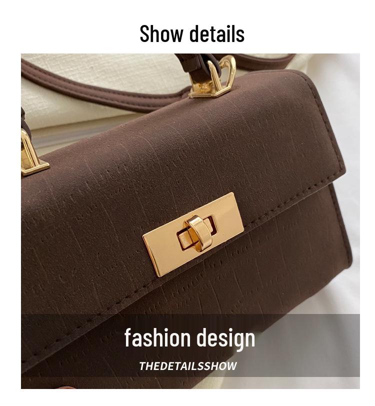 Женская ретро текстурированная зимняя сумка через плечо 2023 с застежкой-пряжкой