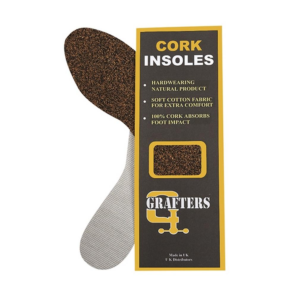 Grafters Мужские износостойкие стельки из натуральной пробки (12 пар)