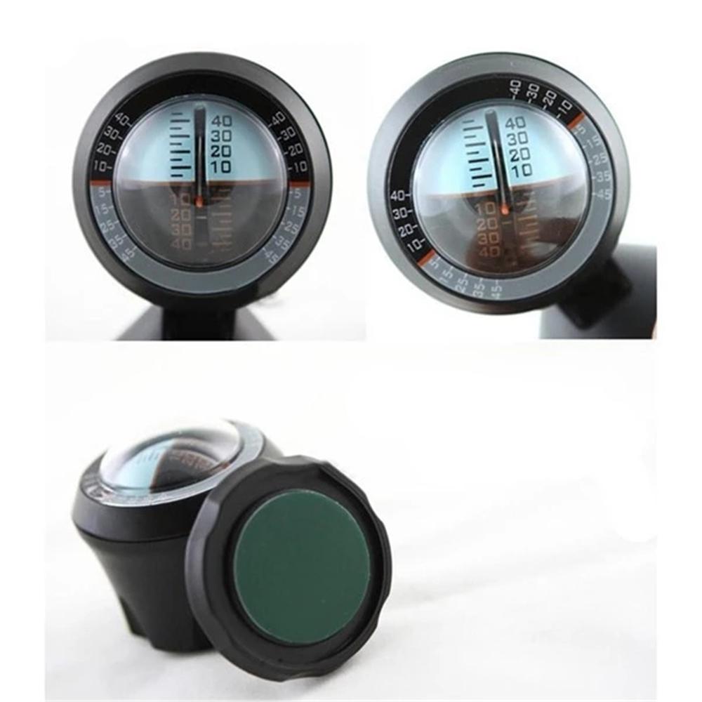 Car Inclinometer Gradient Balancer Declinator Angle Slope Level Meter Gauge