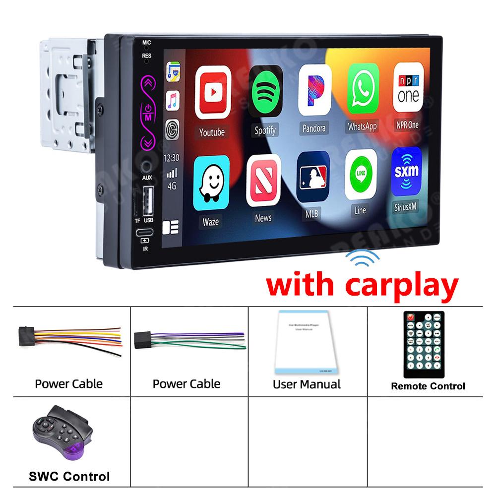 Reakosound 1 Din Универсальный CarPlay Android-Auto Автомобильный Радиоприемник Стерео MP5 Mp3 Плеер 7 Дюймов AutoRaido Для Volkswagen Nissan Toyota