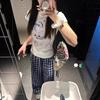 American Sweet Spice Girl Cat Feifei Sleeve Short Sleeve T-Shirt Women's Summer New Slim Skinny Versatile Top
