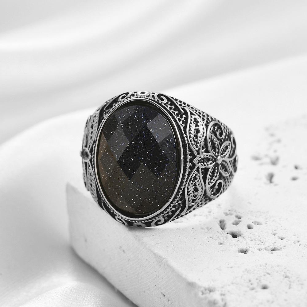 Кольцо Литье Персонализированный Модный Ретро Искусственный Камень Кошачий Глаз Кольцо 2025