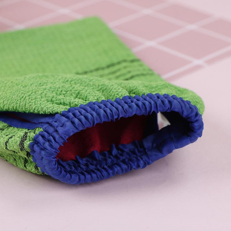 1 шт. отшелушивающая массажная перчатка для тела, перчатка для ванны, уход за кожей, перчатка для ванны, зеленая