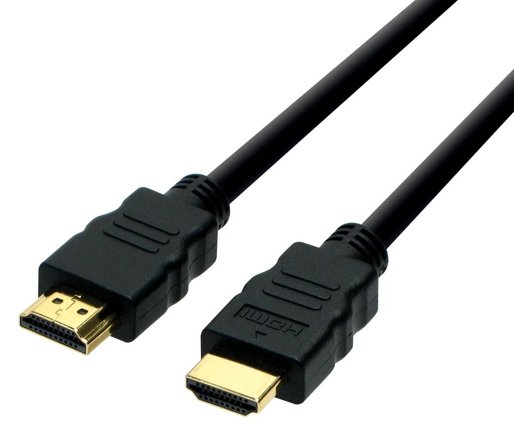 HDMI кабель черный стандартный категория 2 2.0м (Совместимость с версией 1.3a)