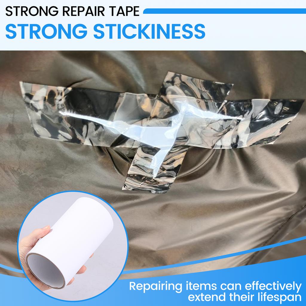 4 Roll TPU RV Awning Repair Tape 15x100CM Waterproof and Heat Resistant Tent Repair Tape for Outdoor Tarp Canopy and Boat Cover
