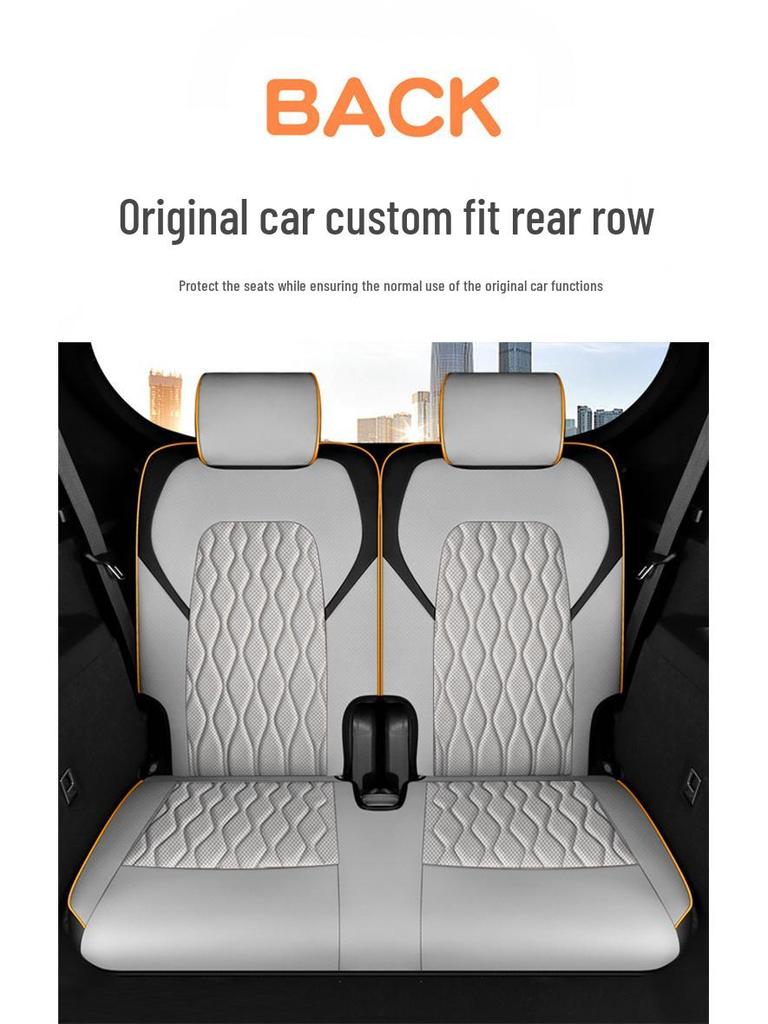 BYD Tang Car Seat Cushion: Perforated Leather, Fits 5/6/7-Seat Models, All-Season Use