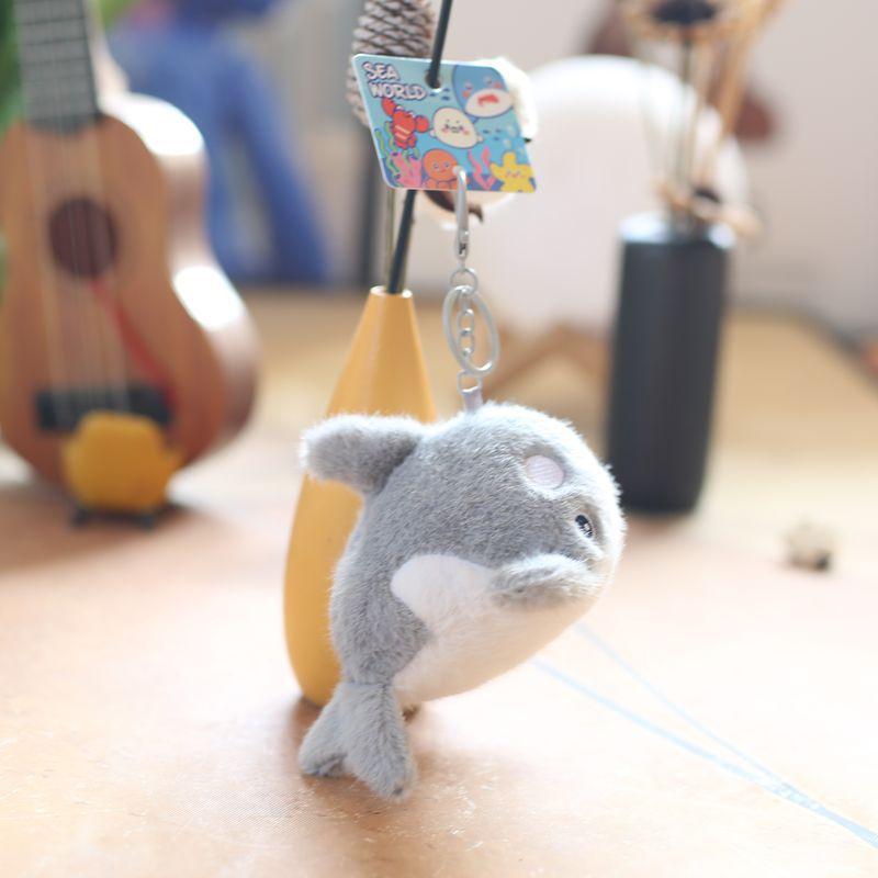 Cute Cute Marine Animal Jellyfish Pendant Plush Toy Doll Crab Lobster Keychain Bag Hanging Decoration