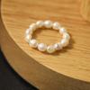 Милые Минималистичные Кольца с Жемчугом для Женщин Корейская Мода Неправильные Кольца на Палец с Жемчугом Новый Тренд Женские Украшения Подарки