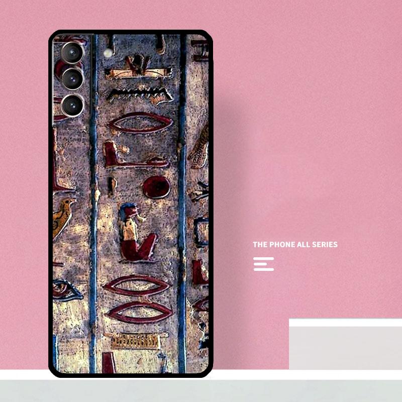 Чехол для телефона с египетскими иероглифами для Samsung Galaxy S25 S26 Ultra S20 S21 S22 S23 S24 Plus S10 S25 FE Чехол Coque