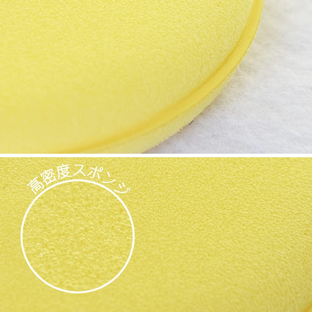 Губки для мытья автомобиля, упаковка 12 штук, губки, диаметр 3,9 дюйма (10 см), Круглый