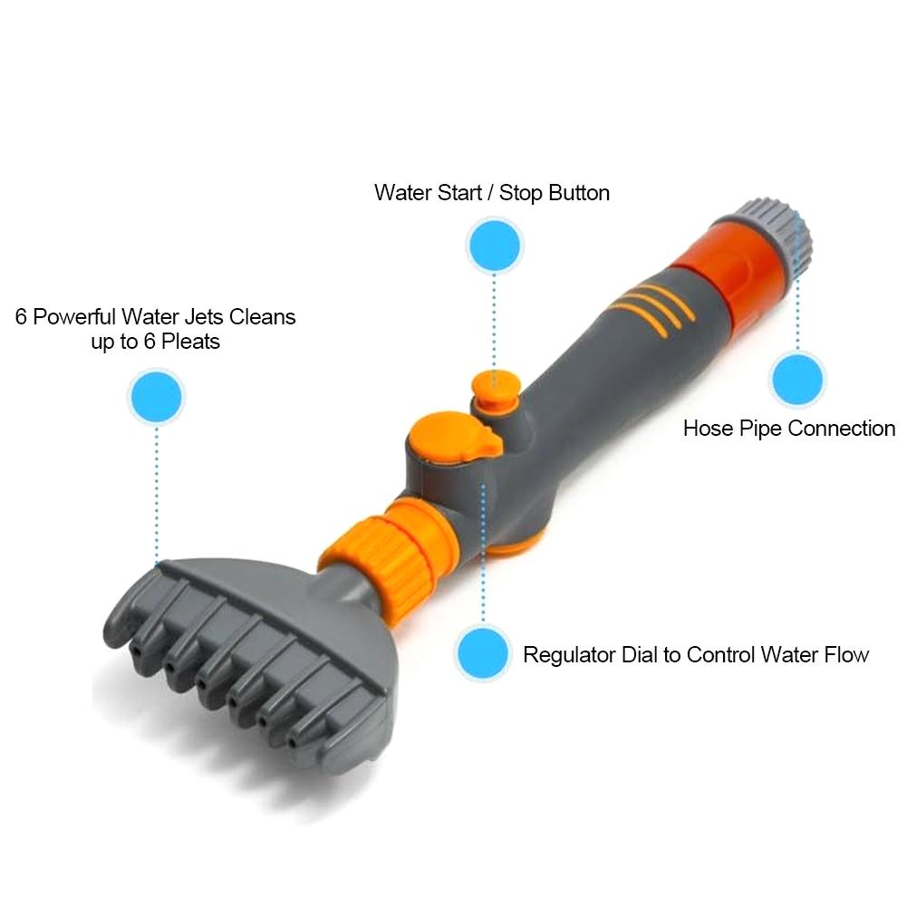 Hand-Held Power Water Sprayer Paper Core Cleaning Wand Pool Cleaning Brush Household Cleaning Equipment