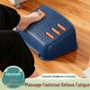 Ergonomic Footrest with Massage Rollers
