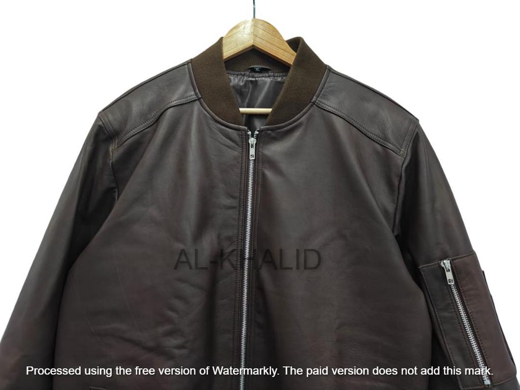 Мужская куртка из натуральной кожи коричневого цвета, ручной работы, из ягнячьей кожи, стильная, мягкая, мотоциклетная