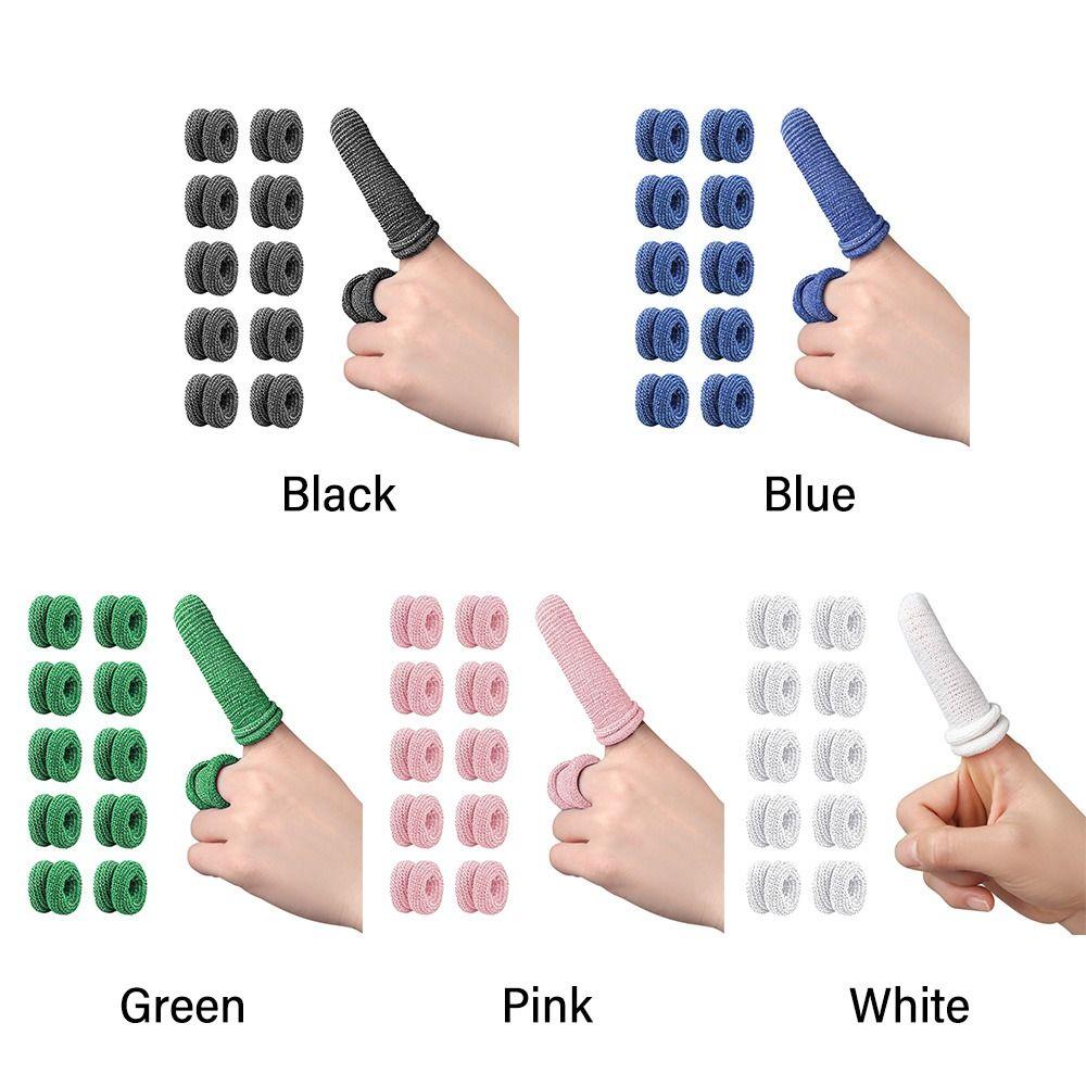 10PCS Protectors Cotton Finger Cots Multicolor Finger Covers New Sports Safety  Work