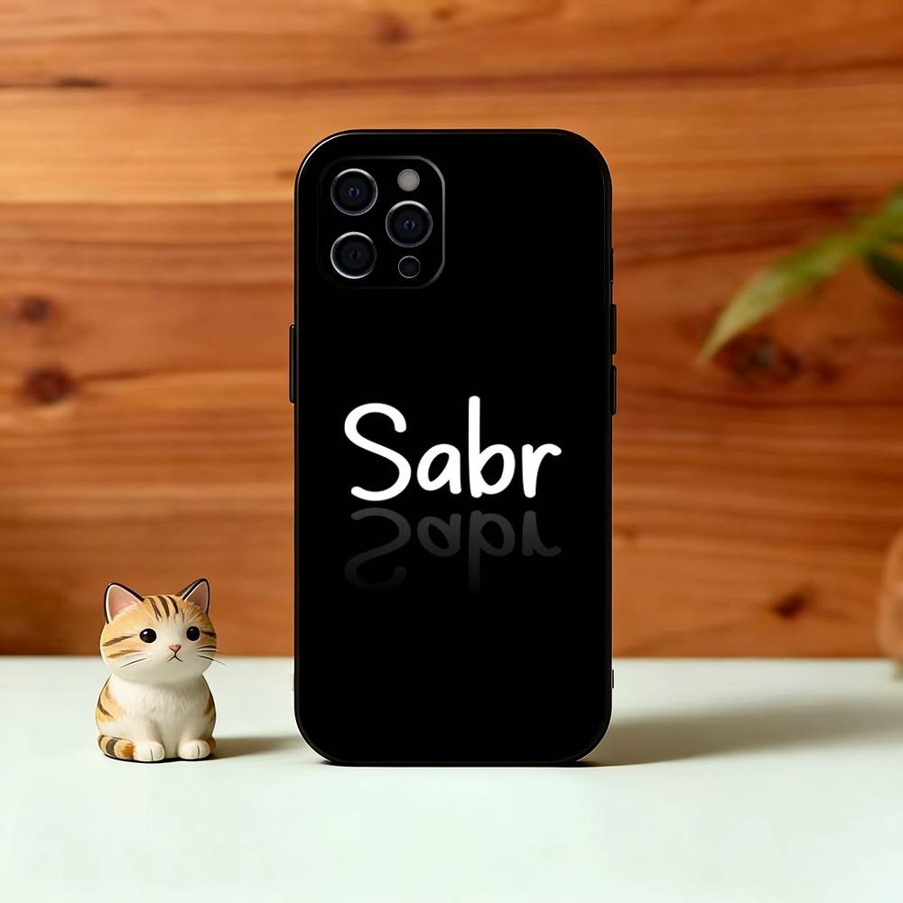 Сабр Терпение Арабский Чехол для Телефона Силиконовый Мягкий Для IPhone 17 16 15 14 13 12 11 X XR Plus Pro Max Plus