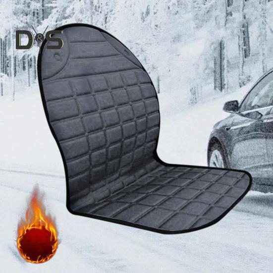 Подушка для сиденья автомобиля с подогревом, регулируемая температура, быстрый нагрев, легко моется, универсальная, для внедорожников, грузовиков, зимняя подушка для сиденья
