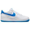 Nike Air Force 1 07 белые фото синие мужские кроссовки FJ4146-103