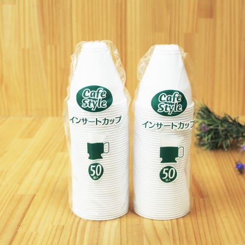 Artnap Insert Cups, Made in Japan, 50 Cups per Pack, White, 205ml, Total 100 Cups, DC-22