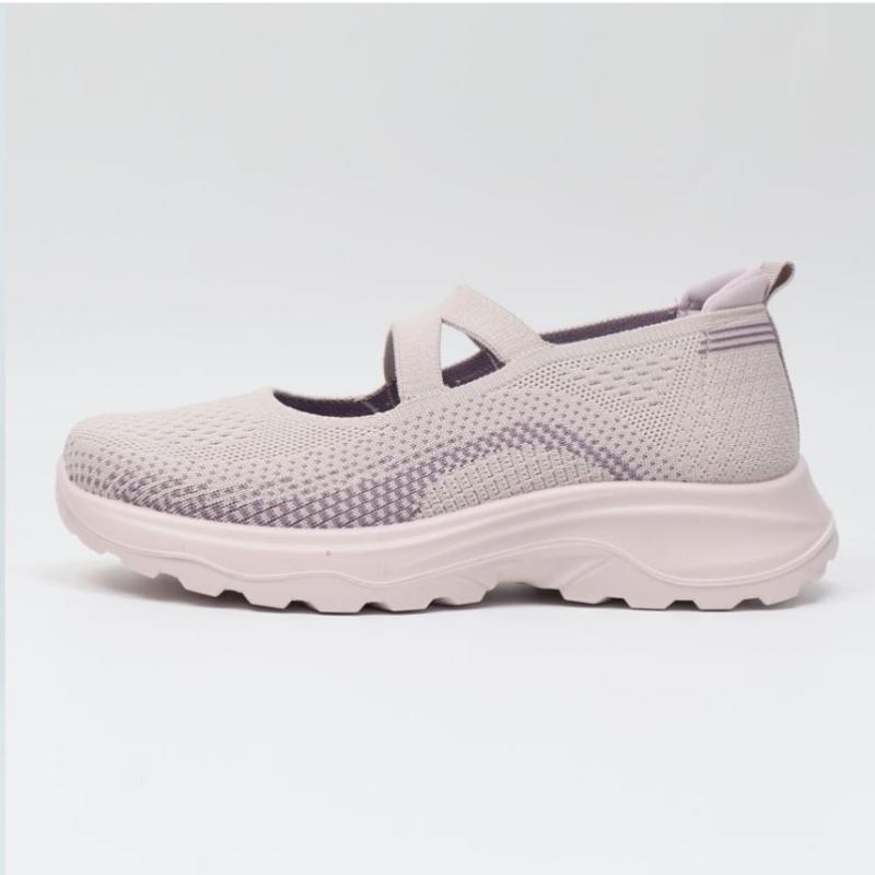 Melting Brown Women Knit Sneakers Slip On