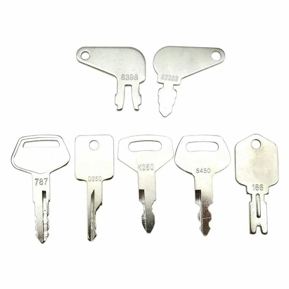 Набор из 10 штук ключей зажигания для тяжелой строительной техники для JD Case Komatsu Caterpillar