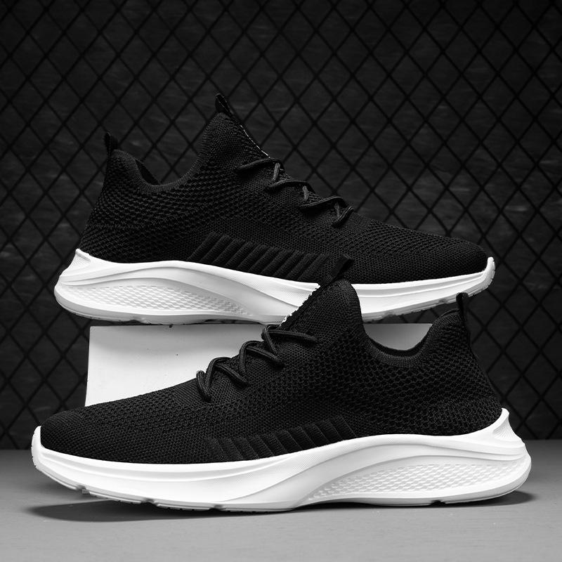 2025 Men's Sports Shoes Summer Breathable Fly-woven Running Shoes Large Size Men's and Women's Couples Casual Shoes Mesh Shoes Men's