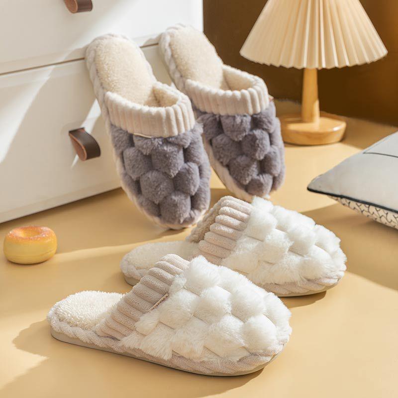 Men Women Home Slippers Autumn and Winter Classic Shoes
