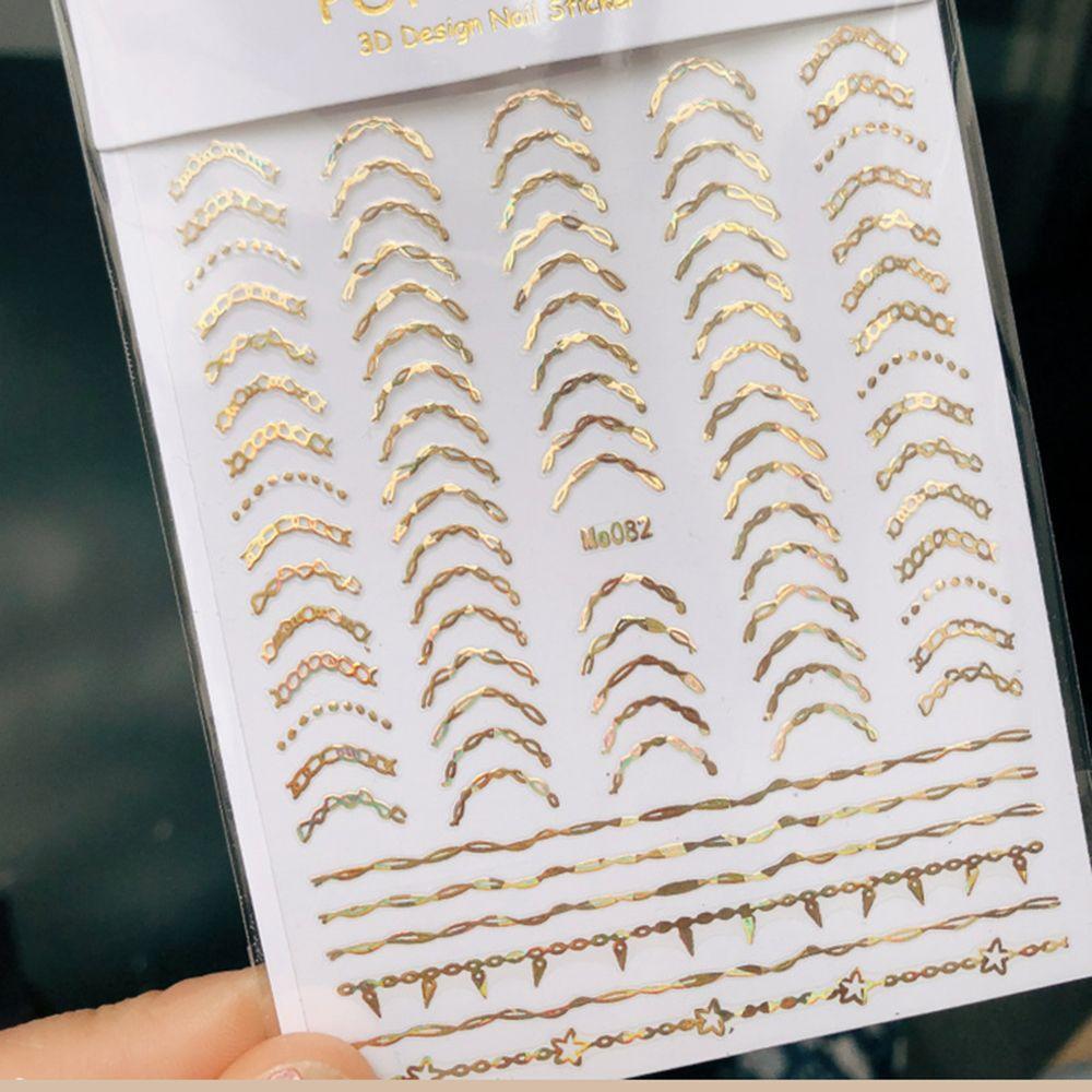 Маникюрные аксессуары, полосатая лента, кривые слайдеры для ногтей, 3D наклейки для ногтей, полосатые линии, наклейки для ногтей