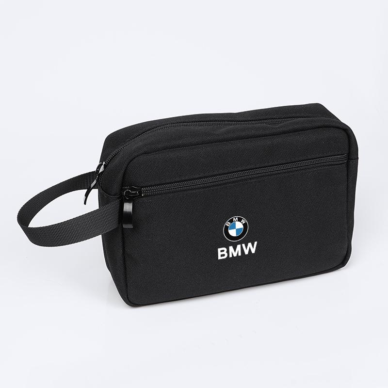 BBIP8 BMW Handbag Canvas Fabric Car Organizer Bag For BMW M i4 G26 F40 F11 E46 E60 E70 G30 X3 X5 Car Storage Bag Accessories keychain