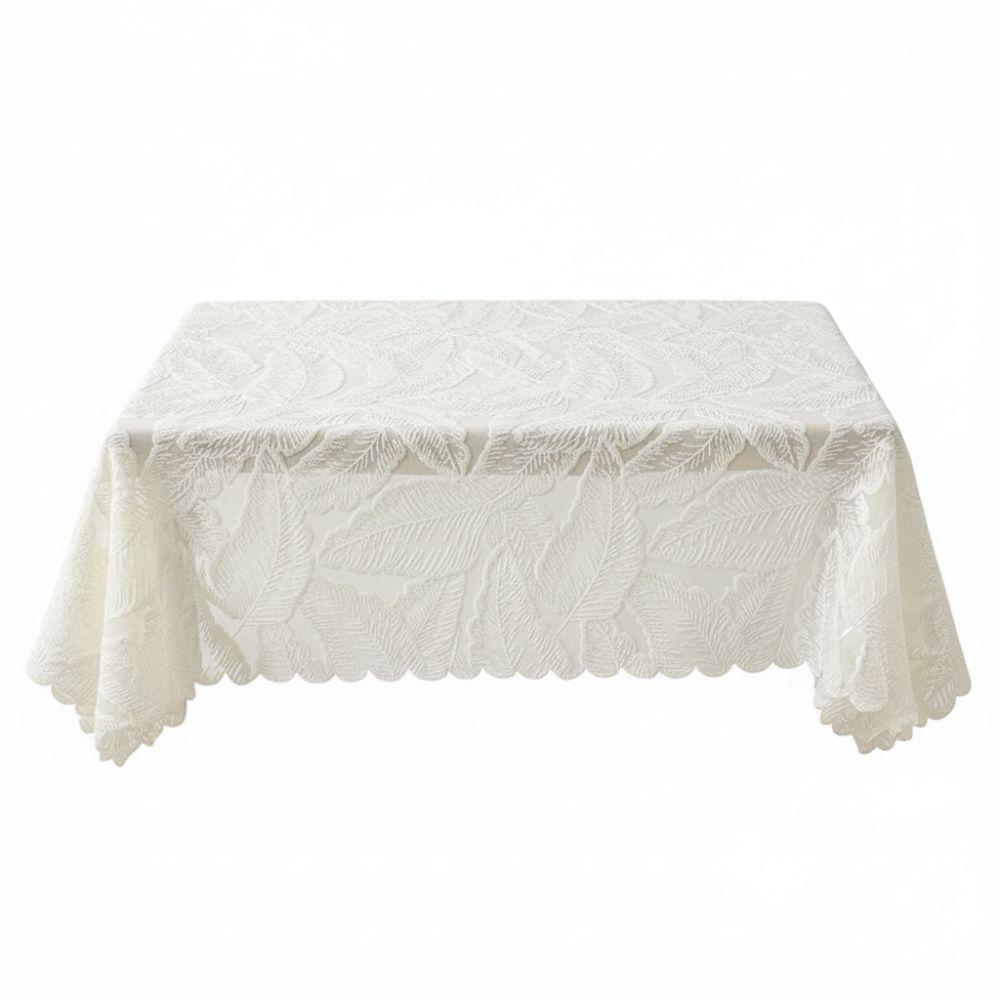 Dustproof Lace Tablecloth Openwork Design Square Tablecloth Retro Tea Table Cloth Wedding Party