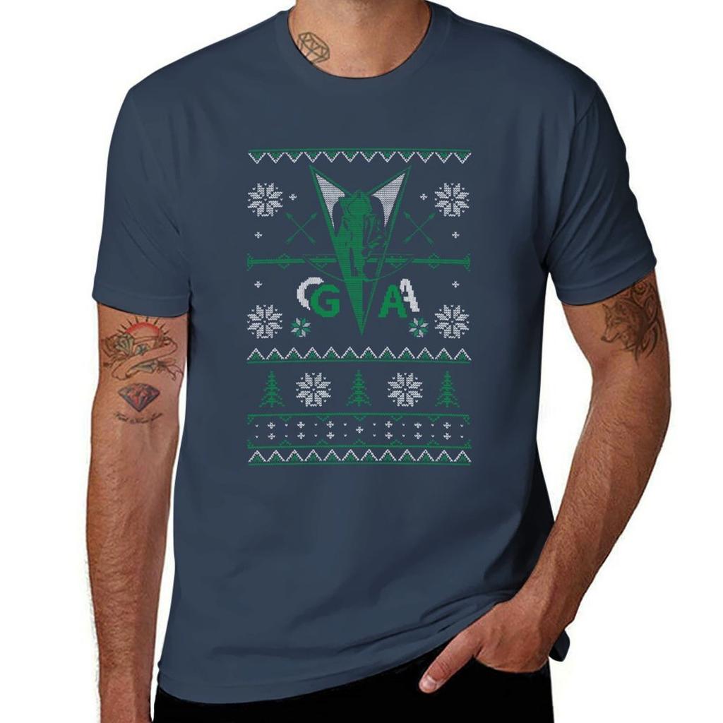 Green Arrow Ugly Christmas Sweaters Tshirt Basic Comfort Fit For Unisex Tshirt