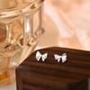 Fresh and Cute Star Bow Earrings Small Sweet Earrings Nourish Earrings Versatile