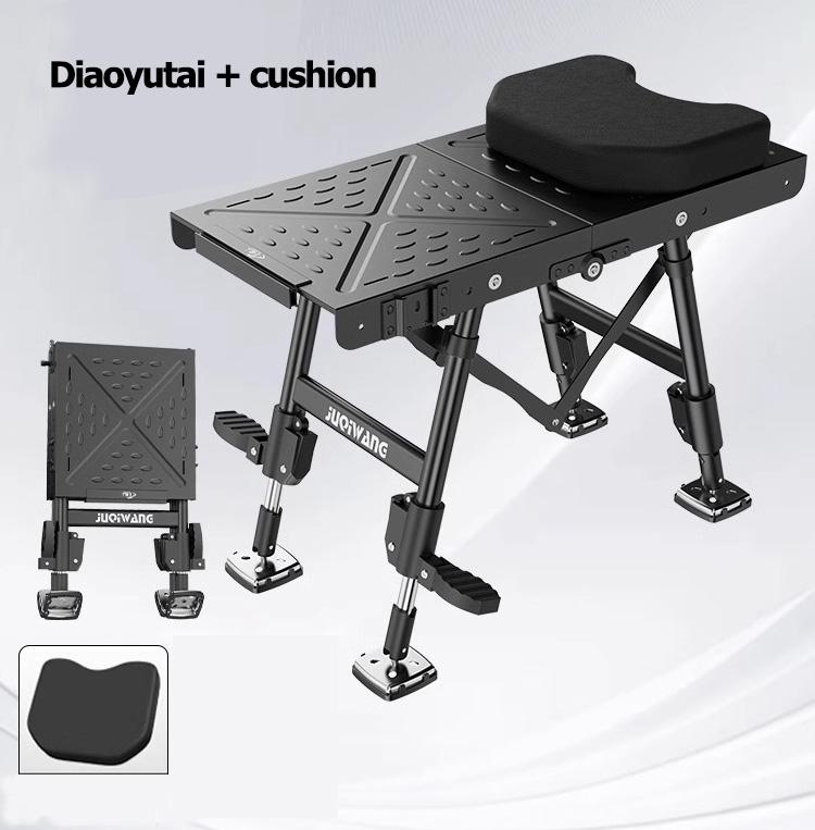 2025 Новая Ультралегкая Телескопическая Складная Многофункциональная Утолщенная Платформа для Рыбалки из Алюминиевого Сплава Маленькая Подставка для Рыбалки