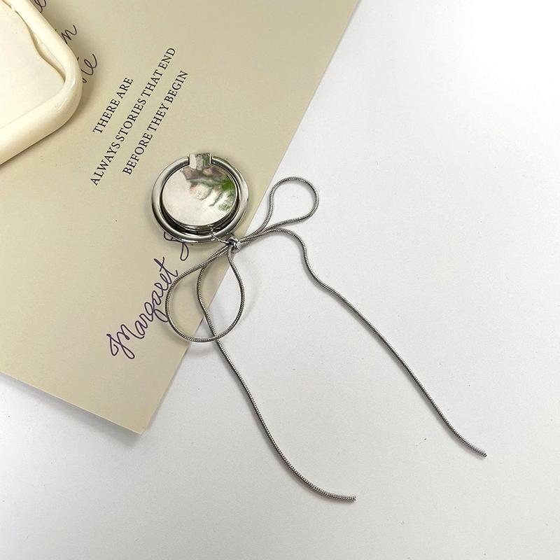 Держатель для кольца в виде змеиной кости, подставка с пряжкой в виде банта, цепочка для мобильного телефона, вращающаяся на 360 градусов, универсальный настольный кронштейн, декор