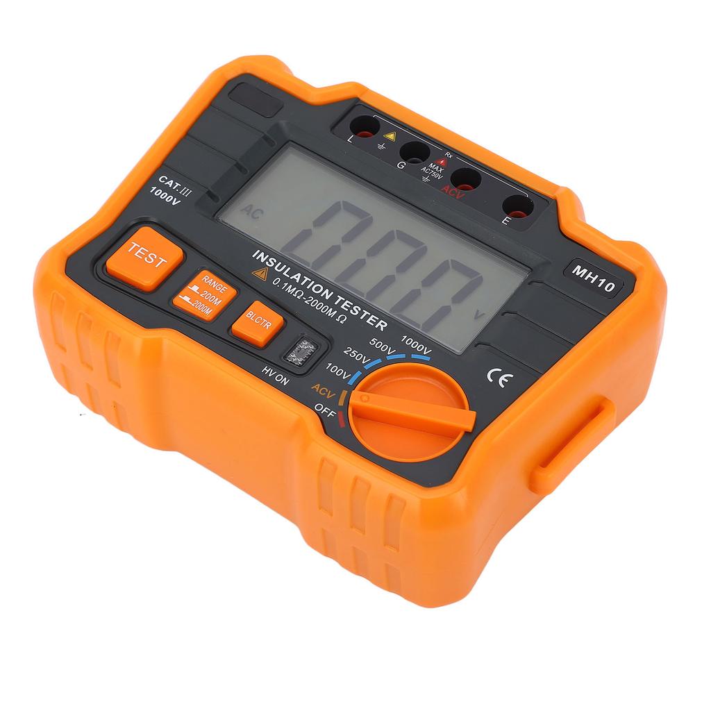 Мегаомметр цифровой тестер изоляции измеритель сопротивления ЖК-дисплей 1999 г. для измерения