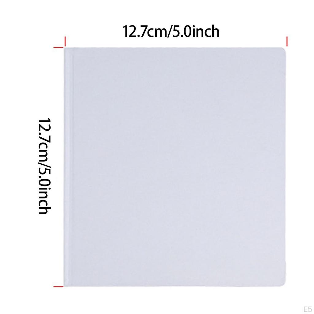 10 Blank Hardcover Notebooks for Children, Unlined Pages, Portable And Practical DIY White