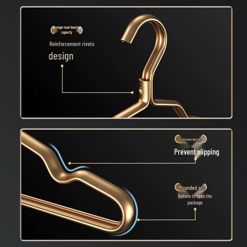 Xin Jingzhou Space Aluminum Non-slip Clothes Hangers