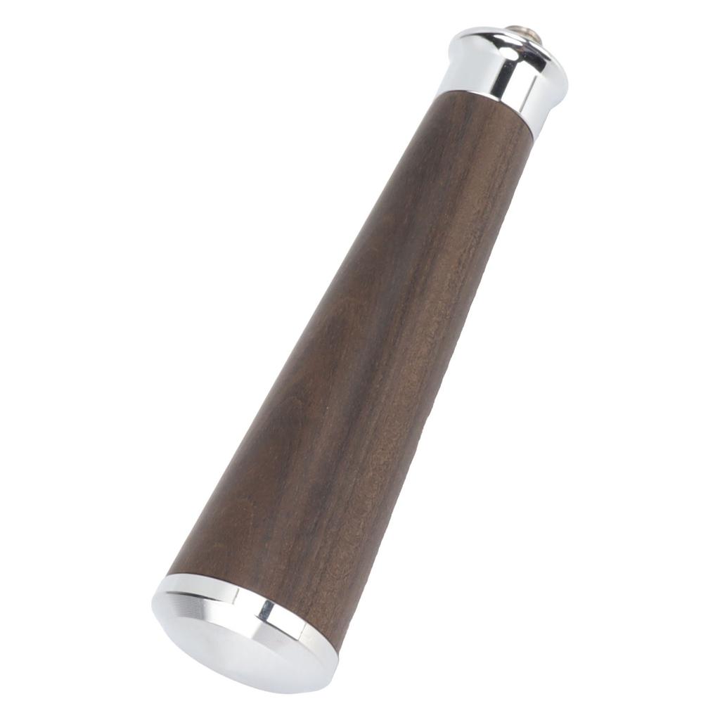 M10 Thread Coffee Filter Handle Replacement Steel Bottom Wooden Coffee Machine Handle with Buckle