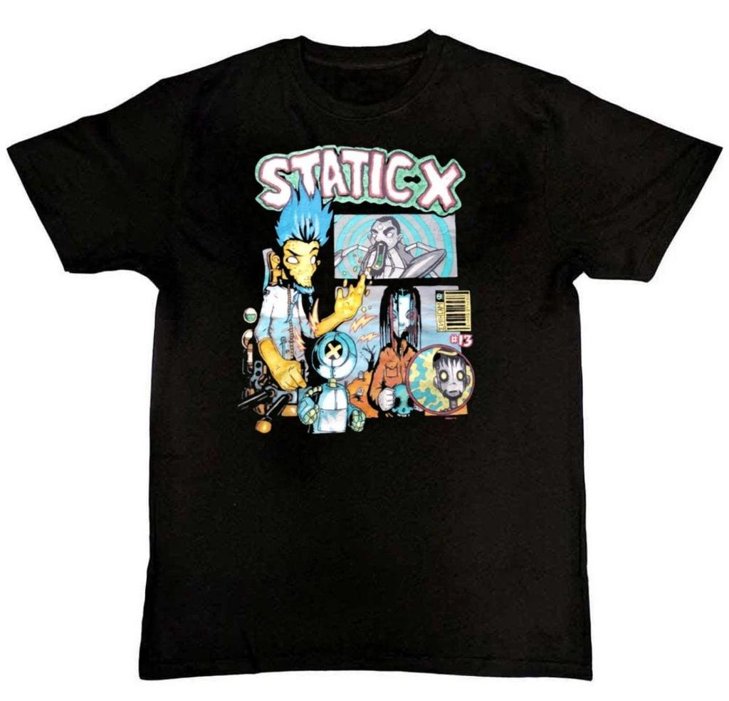 Static-X Band Graphic Print Mens T-Shirt S-4XL