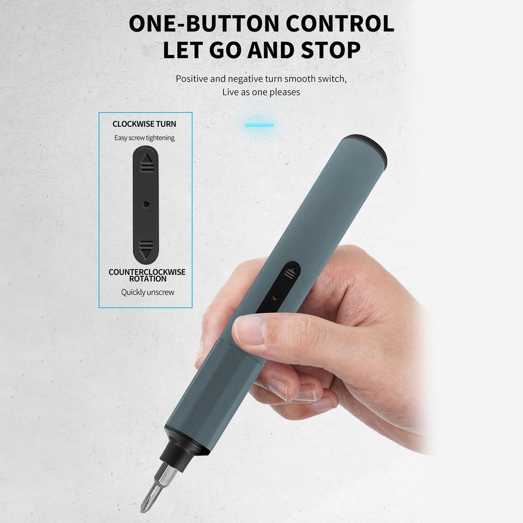 Электрическая отвертка, набор аккумуляторных прецизионных отверток 49-в-1 с 48 магнитными битами, перезаряжаемыми