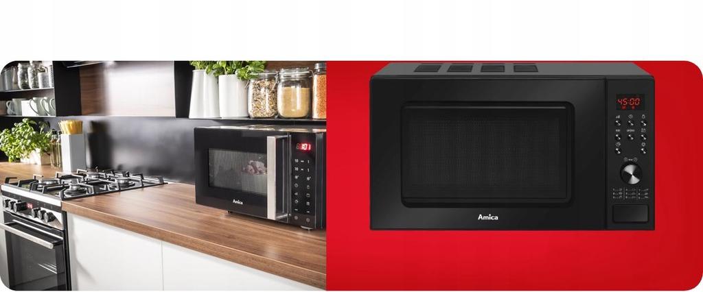 Amica amgf20e1gb microwave oven 20L 700W Black