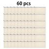 10/20/40/60Pcs Blank Canvas Zipper Pouches, Multifunctional DIY Craft Pencil Bags for Home, School & Travel Storage