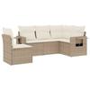VidaXL Salon de Jardin avec Coussins 5 pcs, Canapés de Terrasse, Ensemble de Meubles de Patio, Mobilier d'Extérieur, Beige 3252505