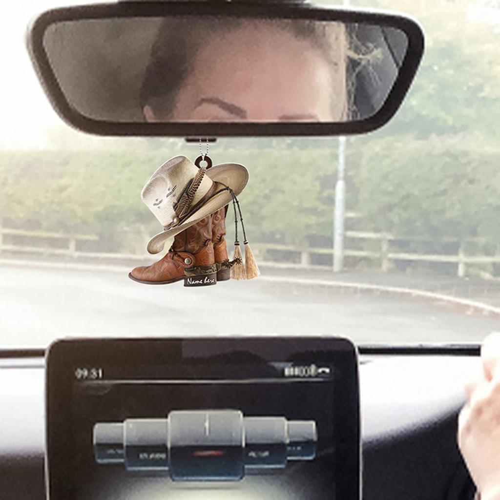 Акриловое седло для лошади, автомобильное украшение, подвеска на зеркало заднего вида, рождественская елка, украшение для девушек-ковбоев, любителей лошадей