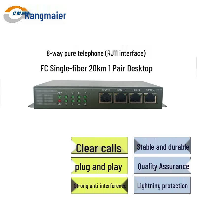 CMR 8-Channel PCM Telephone Optical Transceiver