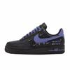 Nike Air Force 1 Низкие, Устойчивые к истиранию, Скейтбордические Туфли, Женские, Черно-Фиолетовые, HQ1180-001(Команда352-)