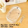 Оригинальный дизайн прозрачные ПВХ сумки для хранения для женщин сумка для хранения куклы каваи с красочным шнурком дисплей плюшевой куклы 2025 новинка