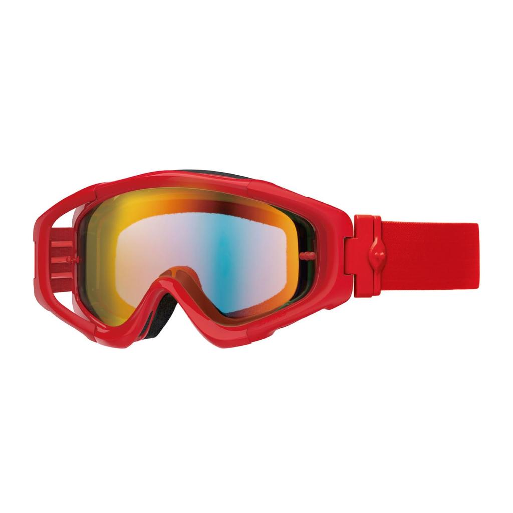 Swans Motorcycle Goggles, MX-TALON-M, R/R, Red x Matte Red, Mirror Lens Model, Motorcycle, Dirt Motocross