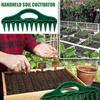Manual Hole Punch 12-Hole Row Seeder Tool with Ergonomic Handle for Precision Sowing & Soil Digging, Garden Wasteland Reclamation Plow Spacer
